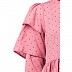 Polka dotted maxi dress abaya- Puce Pink Polka dotted maxi dress abaya- Puce Pink
